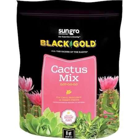Black Gold Black Gold Organic Cacti and Succulent Potting Mix 8 qt 1410602 8QT P